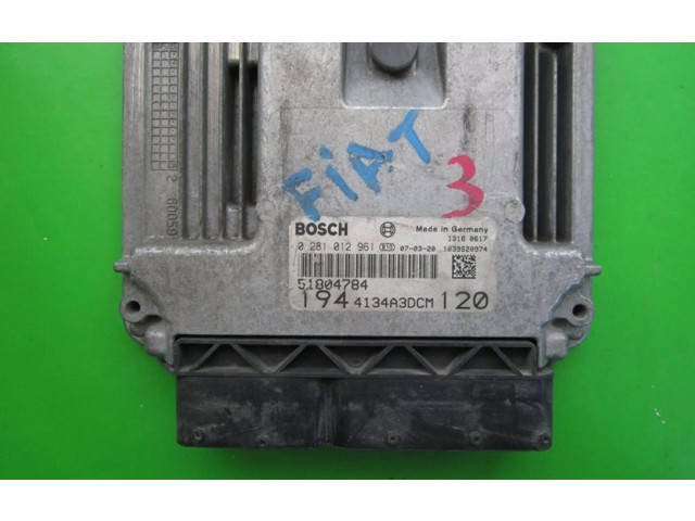 Řídící jednotka 51804784, 0281012961   Fiat Croma 2007