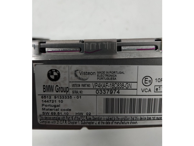Радио/ проигрыватель CD/DVD / навигация VP4KAF18C838GN, 0337974   BMW 1 E81 E87 2005