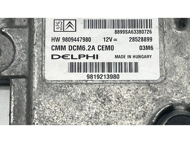 Řídící jednotka 9809447980, 9819213980   Peugeot Traveller 2018