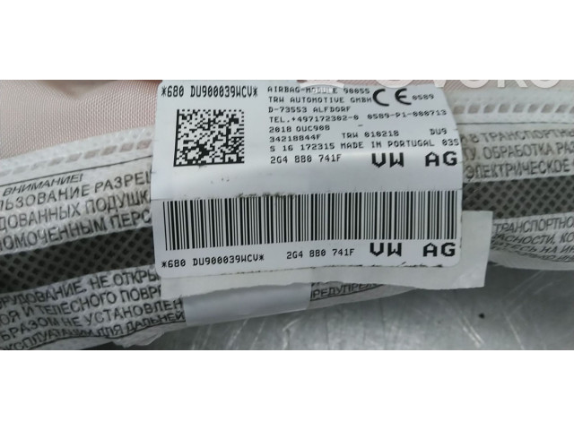 Боковая подушка безопасности 2G4880741F, 2G4880741E   Volkswagen Polo VI