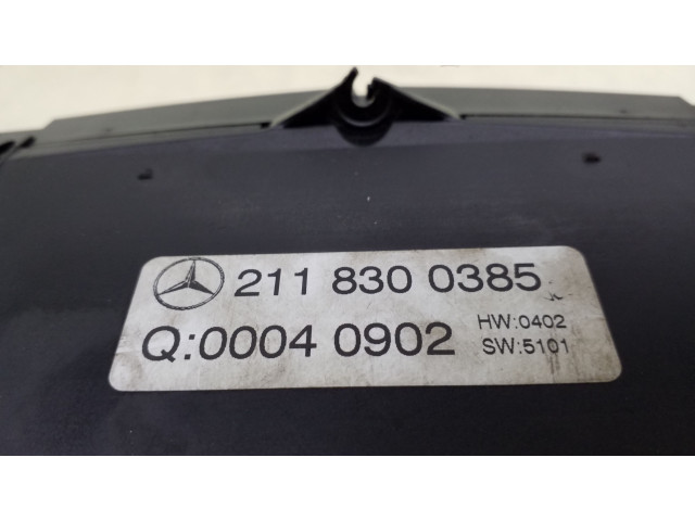 Блок управления климат-контролем 2118300385   Mercedes-Benz E W211