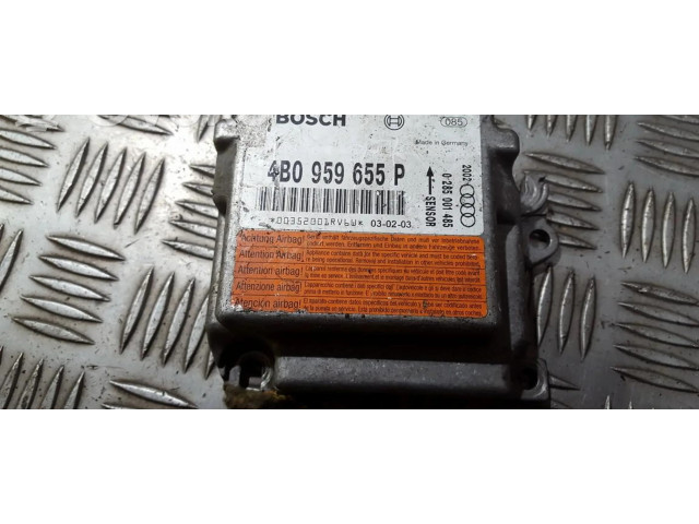 Блок подушек безопасности 4b0959655p, 0285001485   Audi A6 S6 C5 4B