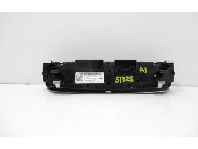 Блок управления климат-контролем 8V0820043M   Audi A3 S3 A3 Sportback 8P