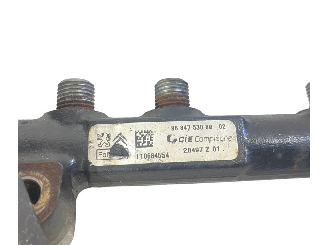 Vstřikovací lišta 9684753080, 110684554   Peugeot 3008 I    9HR 