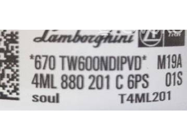 Подушка безопасности водителя 4ML880201C, 4ML880201C6PS   Lamborghini Urus