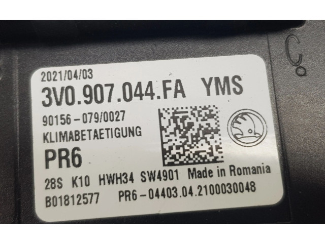 Блок управления климат-контролем 3V0907044FA, 3V0907044FA   Skoda Superb B8 (3V)