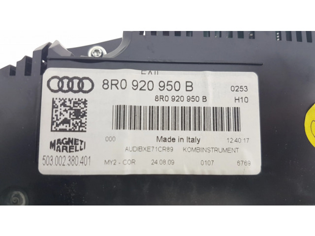 Панель приборов 8R0920950, 8R0920950B   Audi Q5 SQ5       