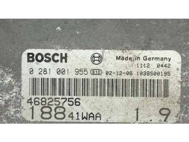 Řídící jednotka 46825756, 18841WAA   Fiat Punto (188) 2002