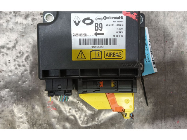 Блок подушек безопасности 285581920R, 28411333023   Renault Fluence