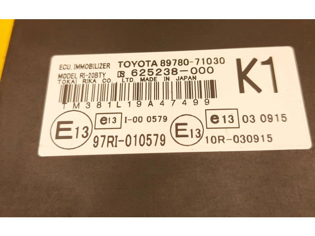 Блок управления 8978071030, 8978071030   Toyota Hilux (AN10, AN20, AN30)