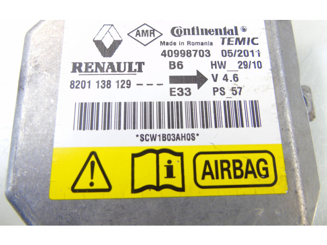 Блок подушек безопасности 8201138129   Renault Wind