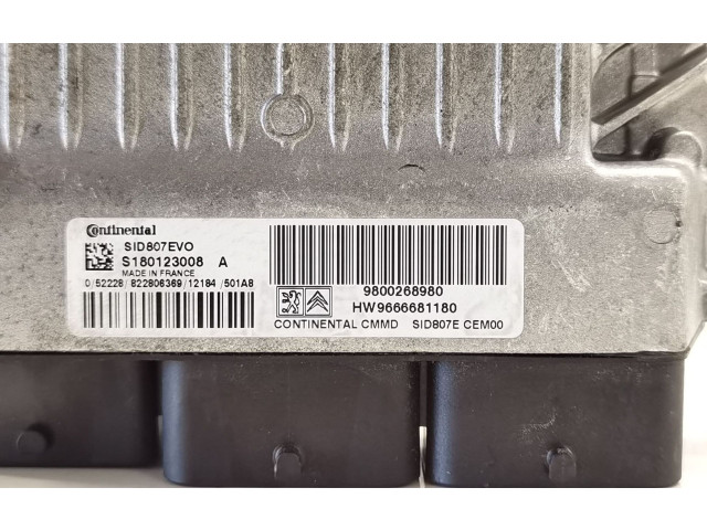 Řídící jednotka 9800268980, S180123008A   Peugeot 5008 2012