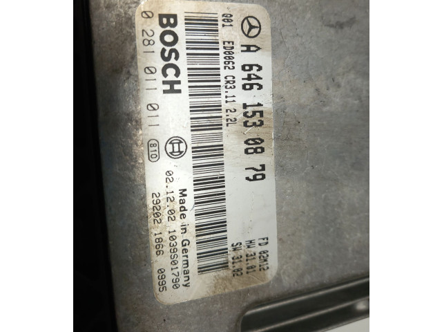 Řídící jednotka A6461530879, 6461530879   Mercedes-Benz E W211 2004