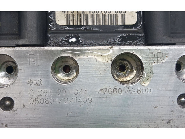 Jednotka ABS 47660AX600, 0265231341   Nissan Micra 2005