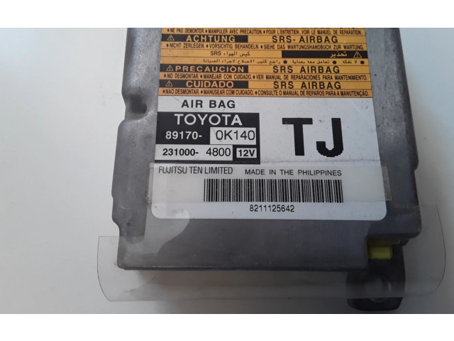 Блок подушек безопасности 891700K140, 2310004800   Toyota Hilux (AN10, AN20, AN30)