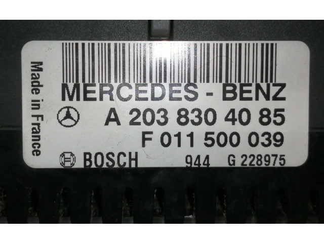 Модуль блока управления кондиционером A2038304085, 944G228975   Mercedes-Benz CLK A209 C209