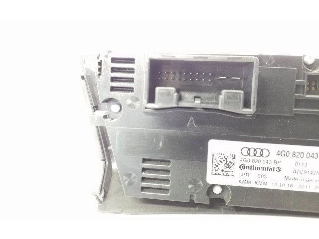 Блок управления климат-контролем 4G0820043BP   Audi A6 S6 C7 4G
