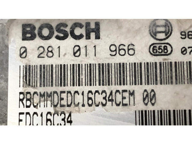 Řídící jednotka 0281011966, 9662670780   Citroen C4 I 2006