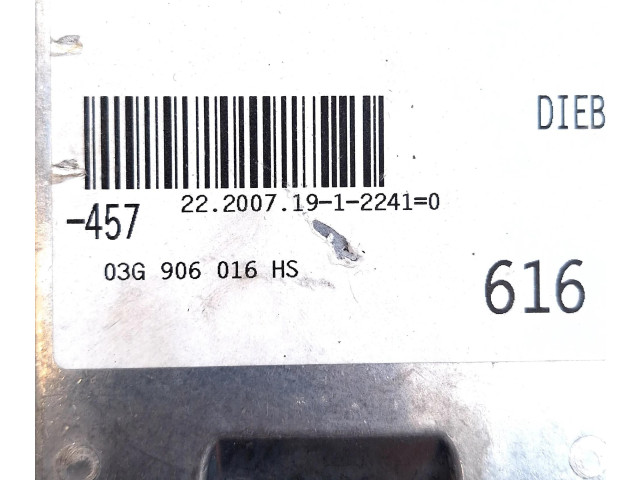 Řídící jednotka 03G906016HS, 0281012557   Audi A6 S6 C6 4F 2007