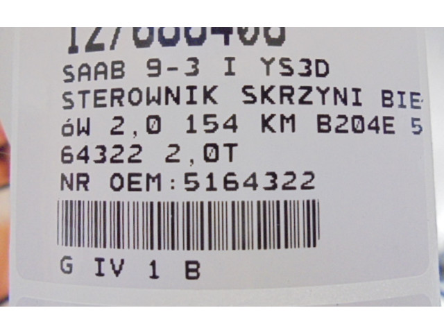 Блок управления коробкой передач 5164322, 5164322   Saab 9-3 Ver1