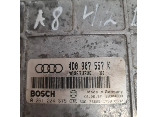 Блок управления двигателя 4D0907557K, 26SA4698   Audi A8 S8 D2 4D