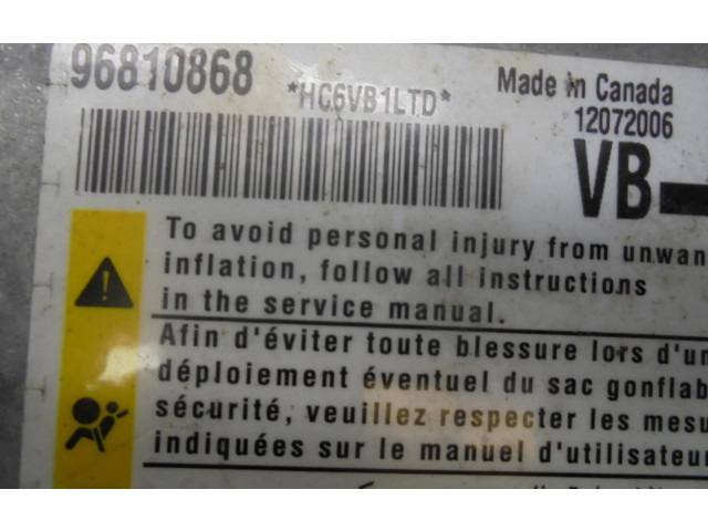 Блок подушек безопасности 96810868, CENTRALITAAIRBAG   Chevrolet Meriva