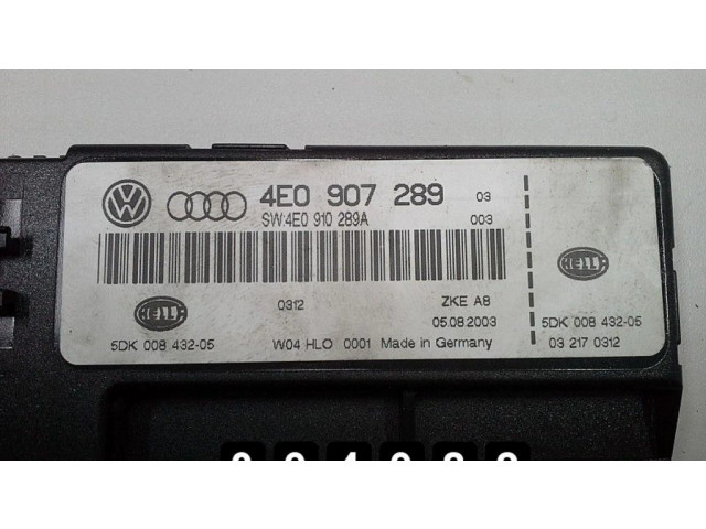 Блок управления двигателя 4e0907289   Audi A8 S8 D3 4E