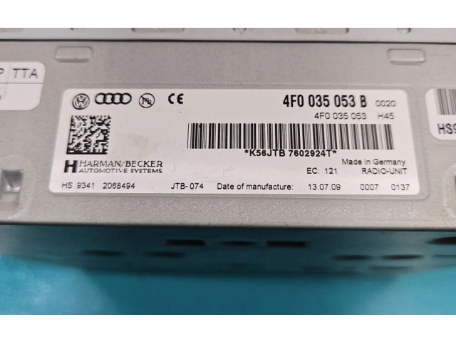 Блок комфорта 4F0035053B, IMPRK1372771   Audi A6 S6 C6 4F   