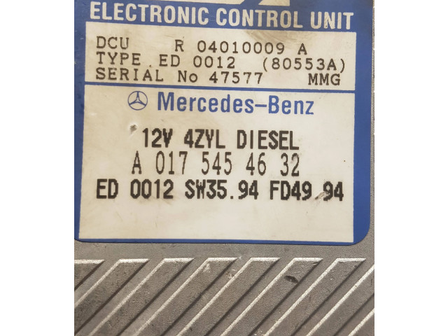 Řídící jednotka A0175454632, 04010009A   Mercedes-Benz C W202 1999