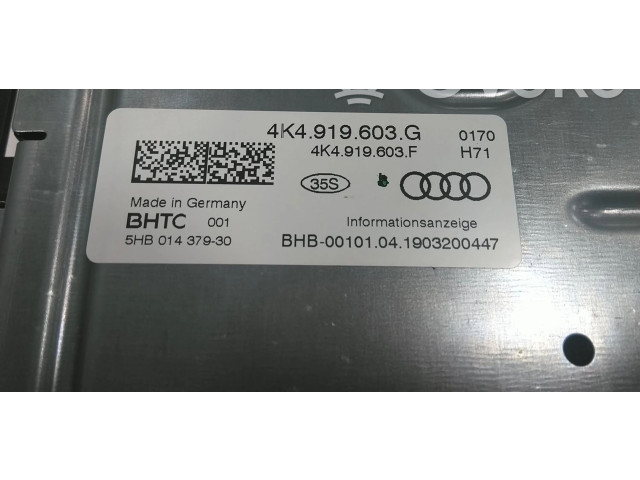 Дисплей    4K4919603G, 4K4919603F   Audi A6 S6 C8 4K