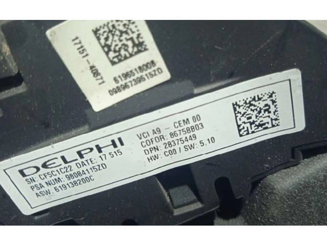 Volant Peugeot 2008 I 2017 9896739515ZD, TOCADO  