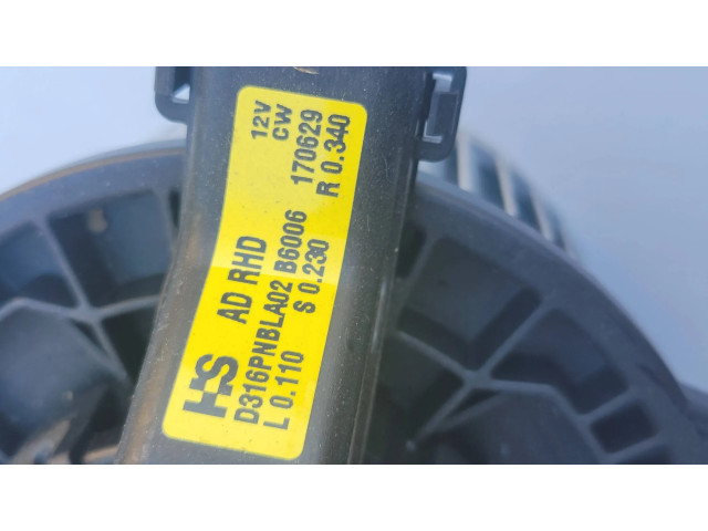 Вентилятор печки    D316pNbLA02   Hyundai i30