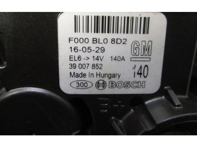 Генератор 39007852   Opel Zafira C      