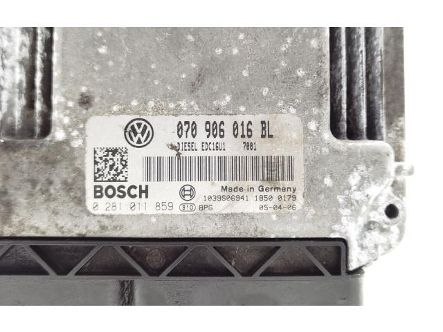 Блок управления двигателя 070906016BL, 0281011859   Volkswagen Touareg I