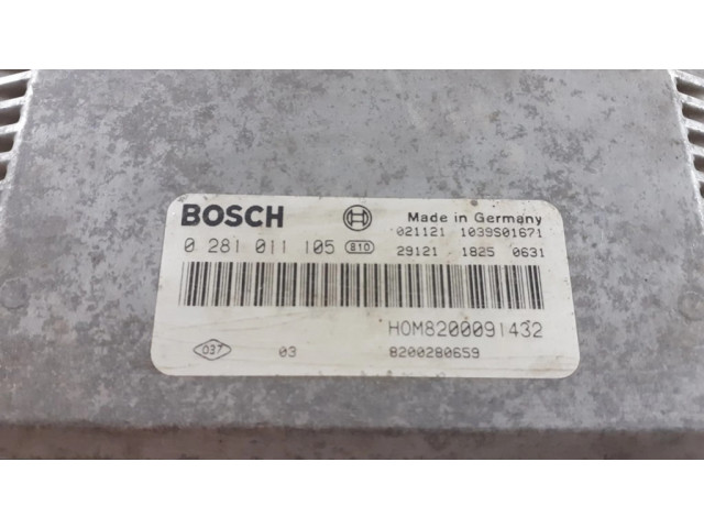 Блок управления двигателя 8200091432, HOM8200091432   Opel Movano A