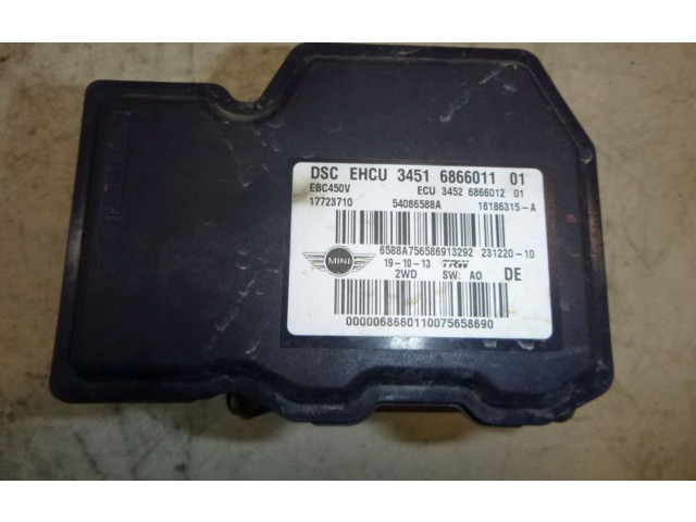 Блок АБС 6866011, 6866011   Mini  One - Cooper Coupe R56  2005 - 2014 года