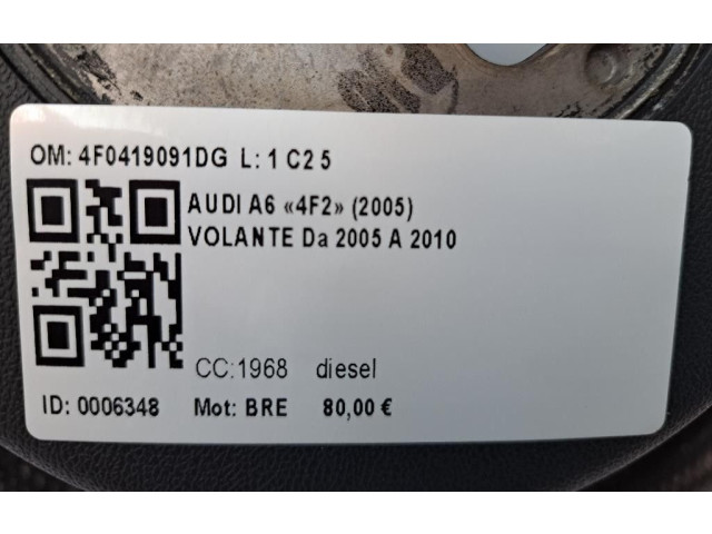 Volant Audi A6 S6 C6 4F 2005 4F0419091DG, 4F0419091DG  
