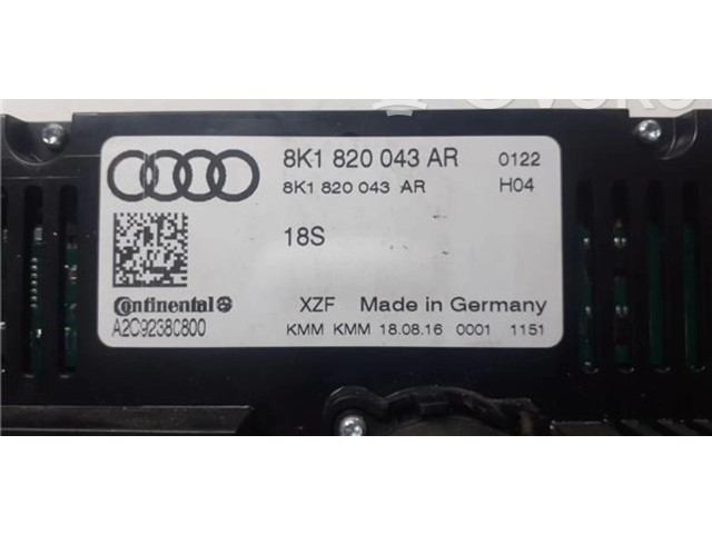 Блок управления кондиционера воздуха / климата/ печки (в салоне) 8k1820043ar   Audi Q5 SQ5