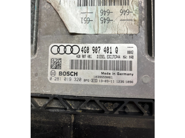 Блок управления двигателя 4G0907401Q, 4G0907401   Audi A6 S6 C7 4G