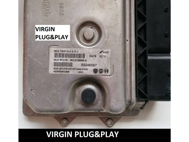 Блок управления двигателя     55246587, MJD8F3.F6    Peugeot Bipper 