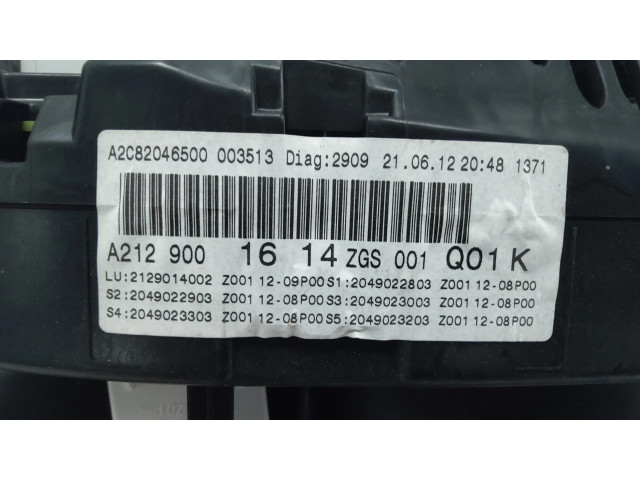 Přístrojová deska  Mercedes-Benz E W212 2015 A2129001614  