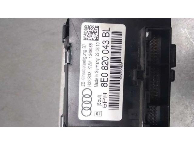 Блок управления климат-контролем 8E0820043BL   Seat Exeo (3R)