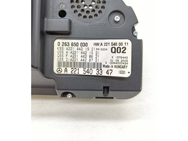 Панель приборов A2215403347   Mercedes-Benz S W221       