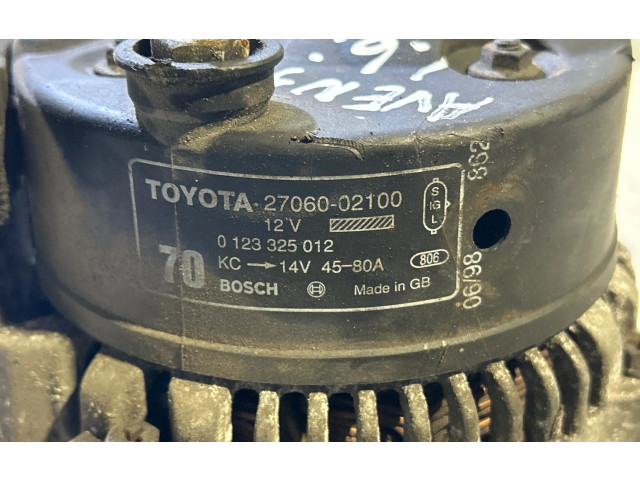 Генератор 2706002100, 0123325012   Toyota Avensis T220      