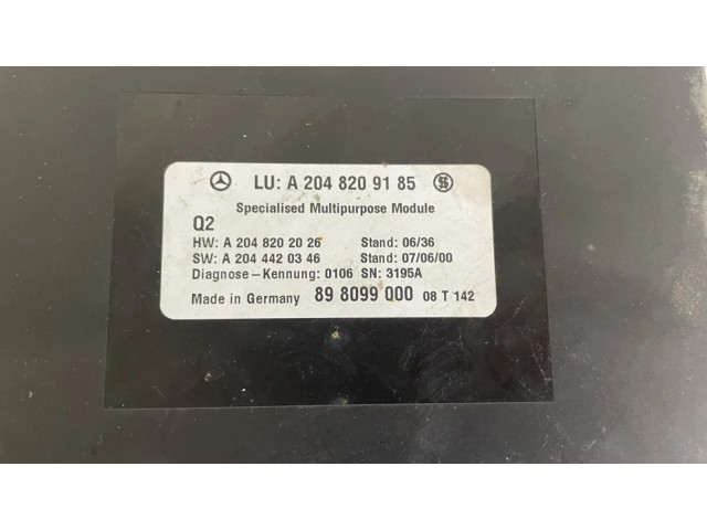 Блок управления a2048209185   Mercedes-Benz C AMG W204