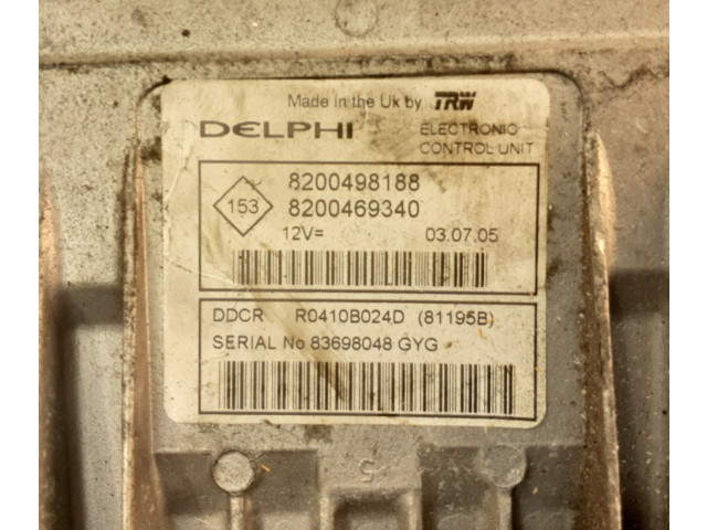 Řídící jednotka 8200498188, 8200469340   Renault Scenic II -  Grand scenic II 2005