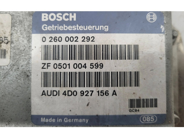 Блок управления коробкой передач 4D0927156A, 0260002292   Audi A8 S8 D2 4D