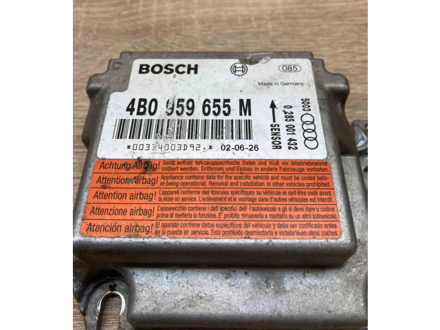 Блок подушек безопасности 4B0959655M, 0285001432   Audi A6 S6 C5 4B