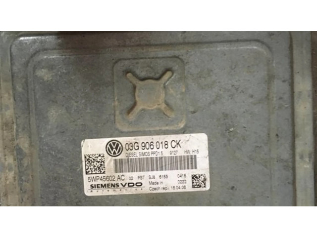 Řídící jednotka 03G906018CK, 5WP45602AC   Volkswagen PASSAT B6 2007