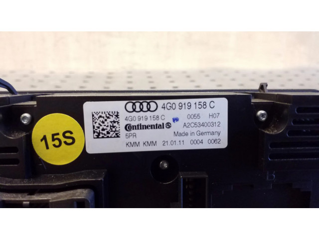 Блок управления климат-контролем 4G0919158C   Audi A6 C7